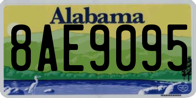 AL license plate 8AE9095