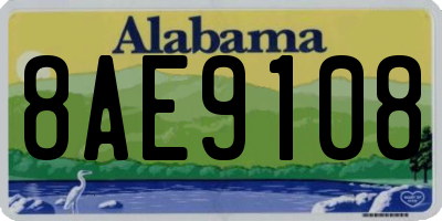 AL license plate 8AE9108
