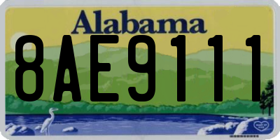AL license plate 8AE9111