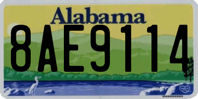 AL license plate 8AE9114