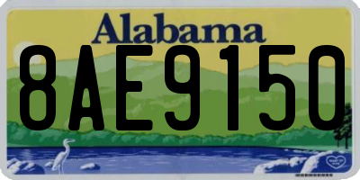 AL license plate 8AE9150