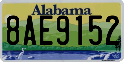 AL license plate 8AE9152
