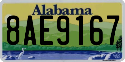 AL license plate 8AE9167