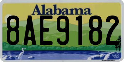 AL license plate 8AE9182