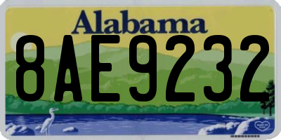 AL license plate 8AE9232