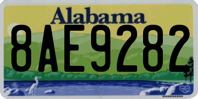 AL license plate 8AE9282