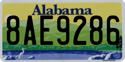 AL license plate 8AE9286