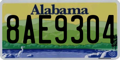 AL license plate 8AE9304