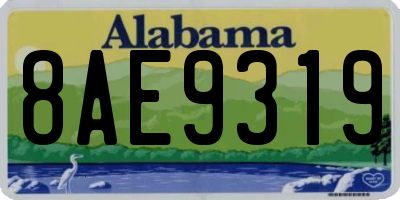 AL license plate 8AE9319