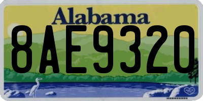 AL license plate 8AE9320
