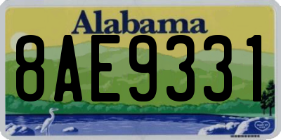 AL license plate 8AE9331