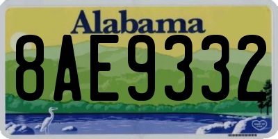 AL license plate 8AE9332