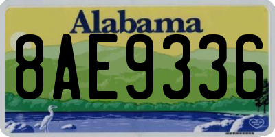 AL license plate 8AE9336