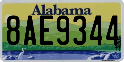 AL license plate 8AE9344