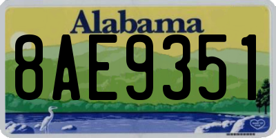 AL license plate 8AE9351