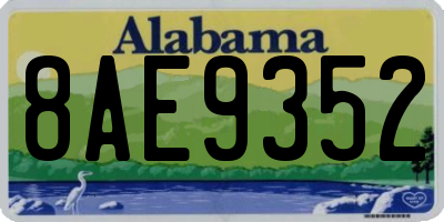 AL license plate 8AE9352