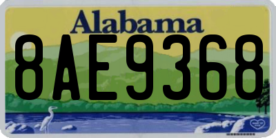 AL license plate 8AE9368
