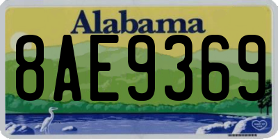 AL license plate 8AE9369