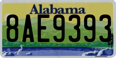 AL license plate 8AE9393
