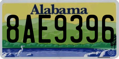 AL license plate 8AE9396
