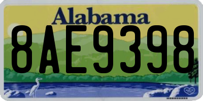 AL license plate 8AE9398