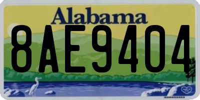 AL license plate 8AE9404