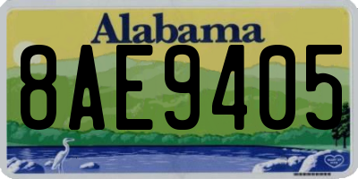 AL license plate 8AE9405