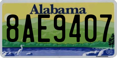 AL license plate 8AE9407