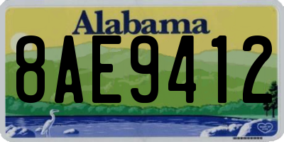 AL license plate 8AE9412