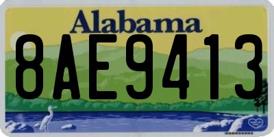 AL license plate 8AE9413