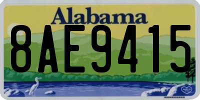AL license plate 8AE9415