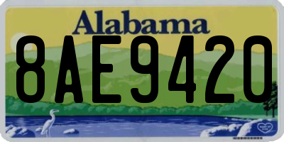 AL license plate 8AE9420