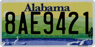 AL license plate 8AE9421