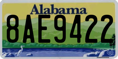 AL license plate 8AE9422