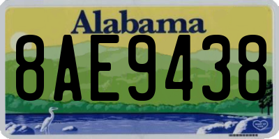 AL license plate 8AE9438
