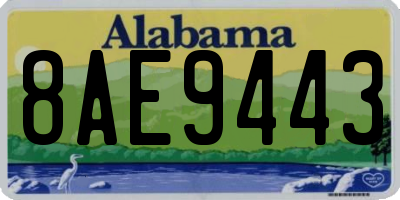 AL license plate 8AE9443