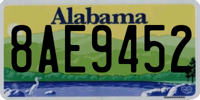 AL license plate 8AE9452