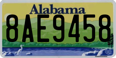 AL license plate 8AE9458
