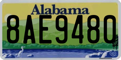 AL license plate 8AE9480