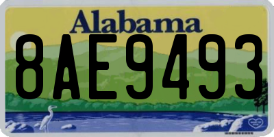 AL license plate 8AE9493