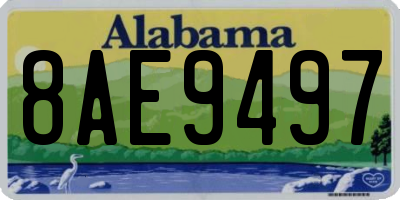 AL license plate 8AE9497
