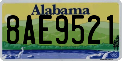 AL license plate 8AE9521