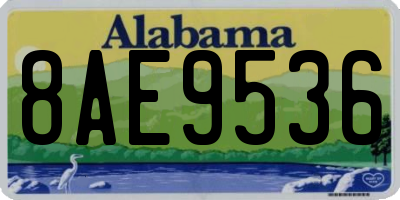 AL license plate 8AE9536