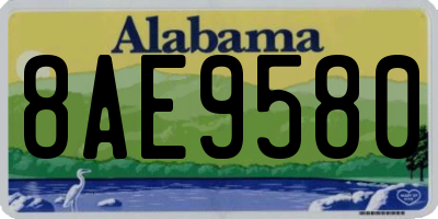 AL license plate 8AE9580