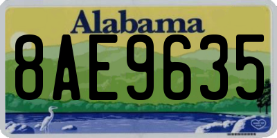 AL license plate 8AE9635