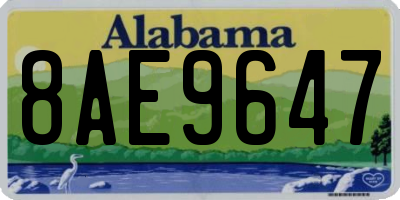 AL license plate 8AE9647