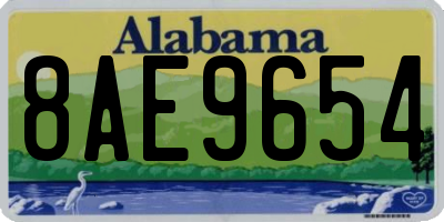 AL license plate 8AE9654
