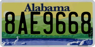AL license plate 8AE9668