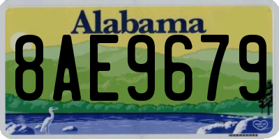 AL license plate 8AE9679