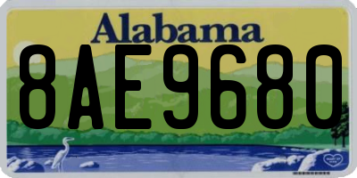 AL license plate 8AE9680